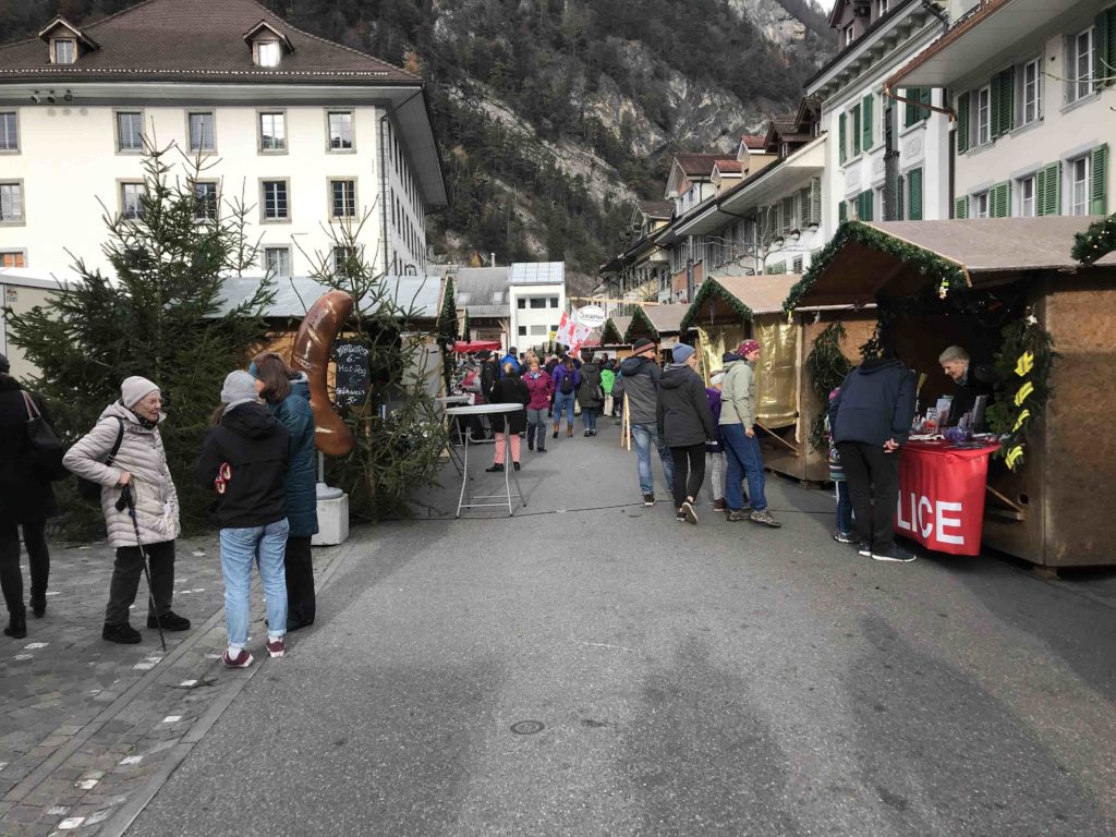 Christmas market in Unterseen Chalet Anemone Grindelwald